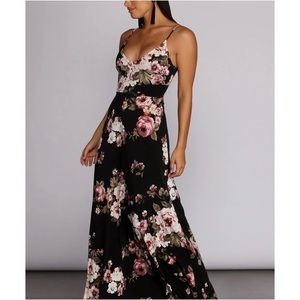 NEW Windsor Dark and Floral Maxi Dress